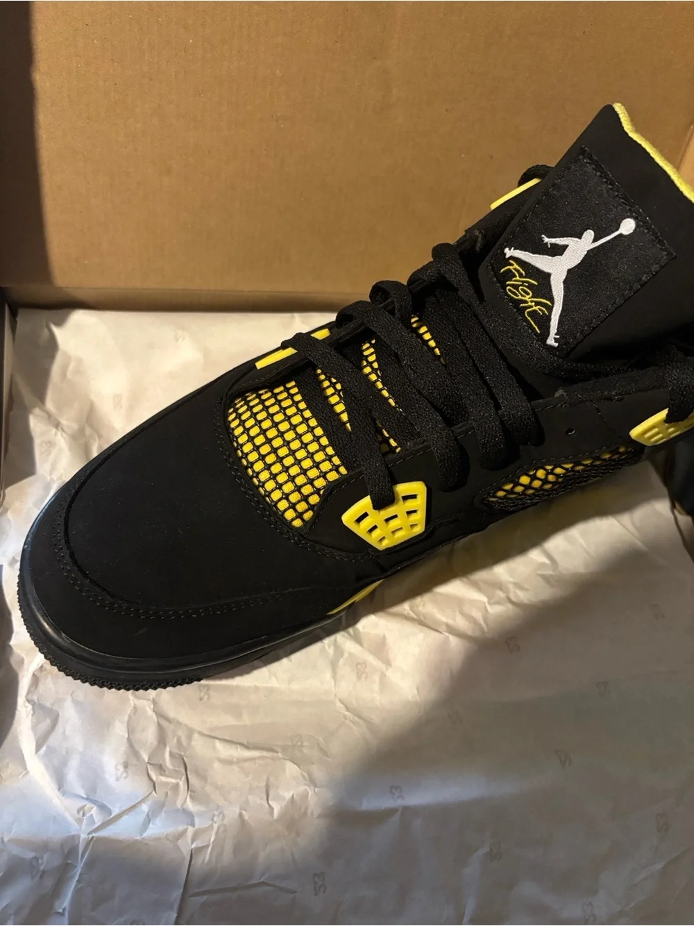 Jordan Men’s Sneakers in Black and Yellow